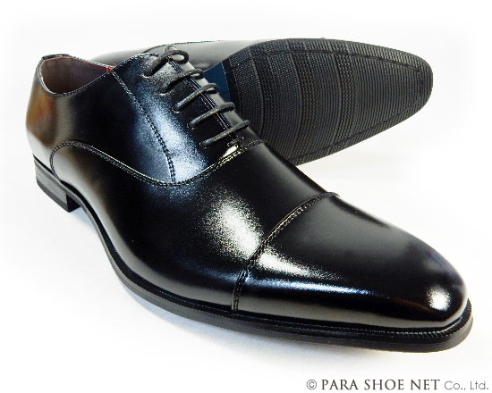 Oxford Field 内羽根ストレートチップ（キャップトゥ）ビジネスシューズ 黒  ワイズ3E（EEE）28cm（28.0cm）、29cm（29.0cm）、30cm（30.0cm）【大きいサイズ（ビッグサイズ）メンズ  紳士靴】（PNS-3001-BLK）